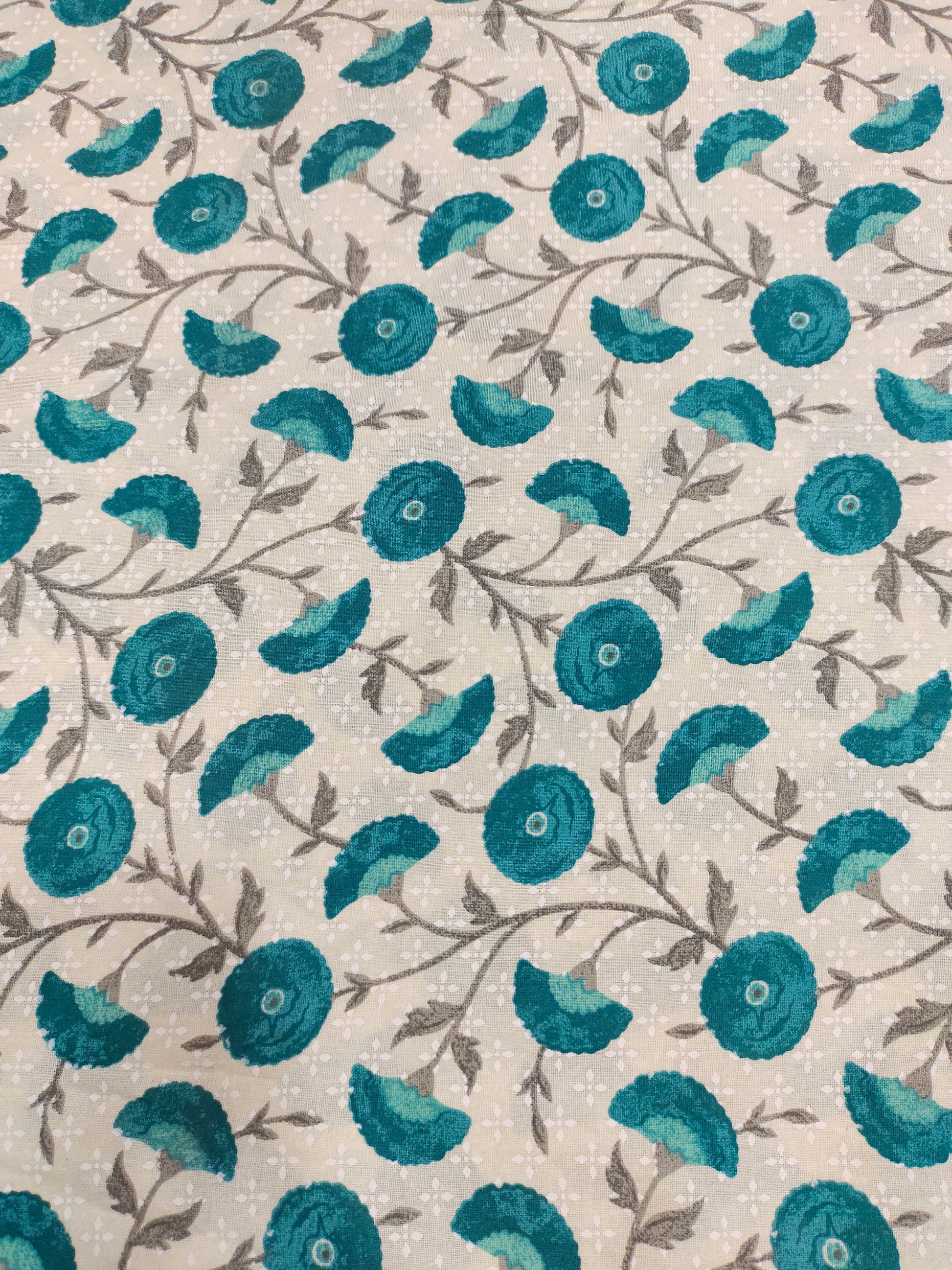 Cotton flex mira print in rama green color.